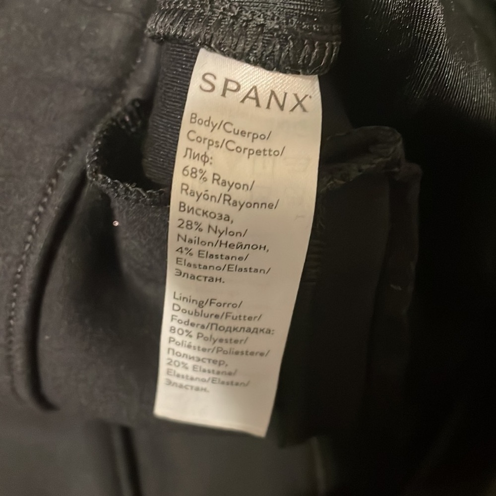 Spanx Black Leggings Small The Perfect Pant, Ankle Backseam Skinny - Picture 4 of 6
